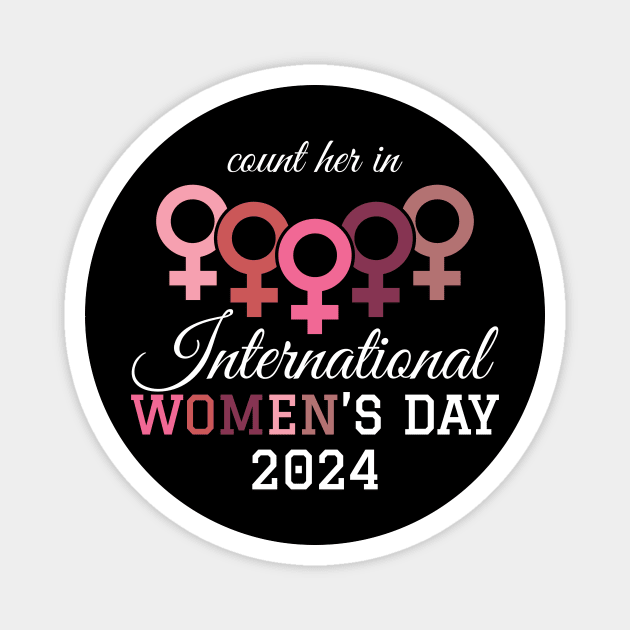 International Womens Day 2024 - Women Icon Magnet by GosokanKelambu